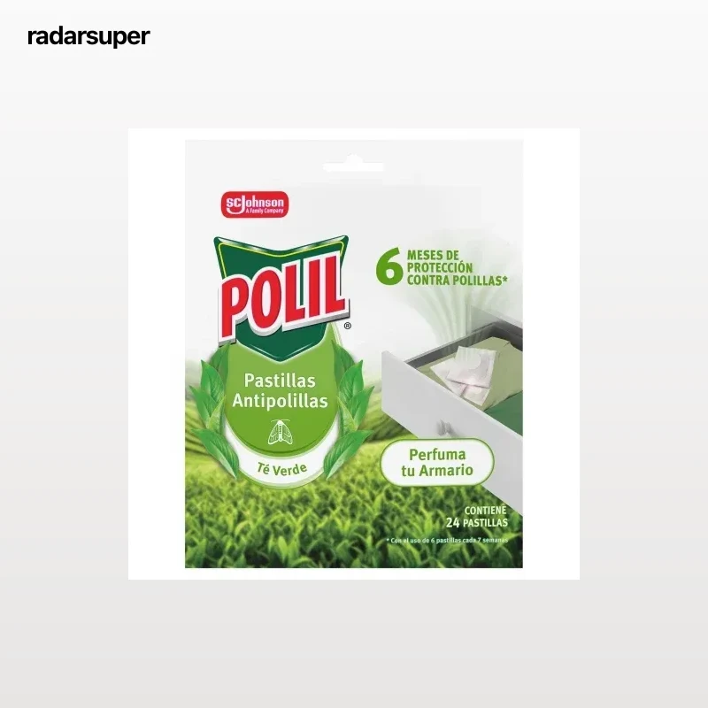 Antipolillas en pastillas té verde Polil 24 ud.