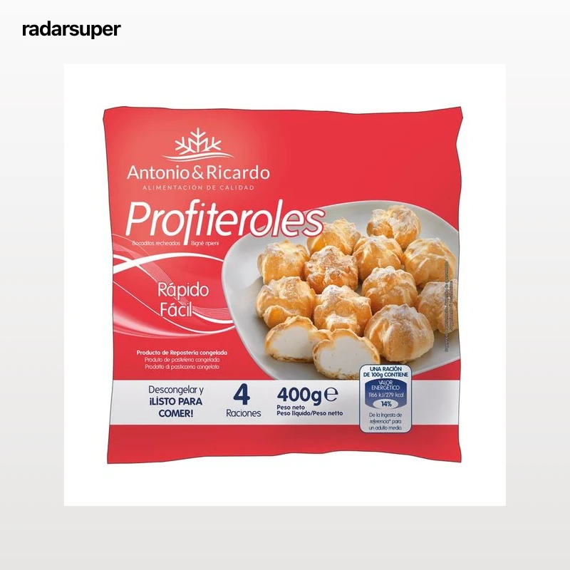 ANTONIO Y RICARDO Profiteroles de nata 400 g.