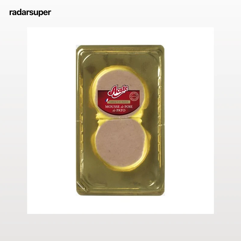 AOSTE Mousse de foie gras de pato en medallones, elaborado en Francia AOSTE 2 x 100 g.