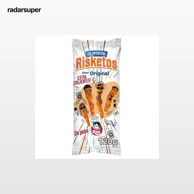Aperitivo de maíz Risketos Risi sin gluten 120 g.