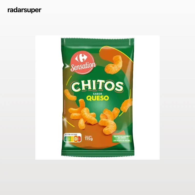 Aperitivo de maiz sabor queso Chitos Sensation Carrefour 115 g.