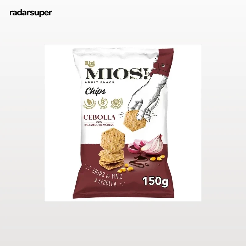 Aperitivo de maíz y cebolla con balsámico de Módena Risi Mios! sin gluten 150 g.