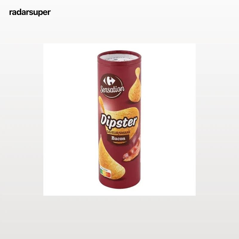 Aperitivo de patata sabor bacon Dipster Carrefour 175 g.