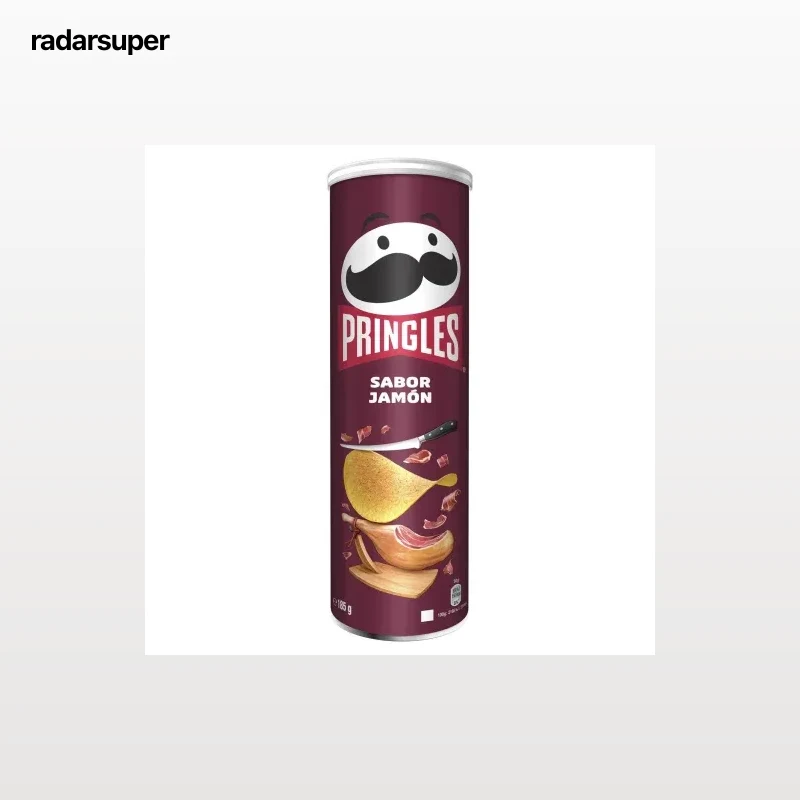 Aperitivo de patata sabor jamón Pringles 185 g.