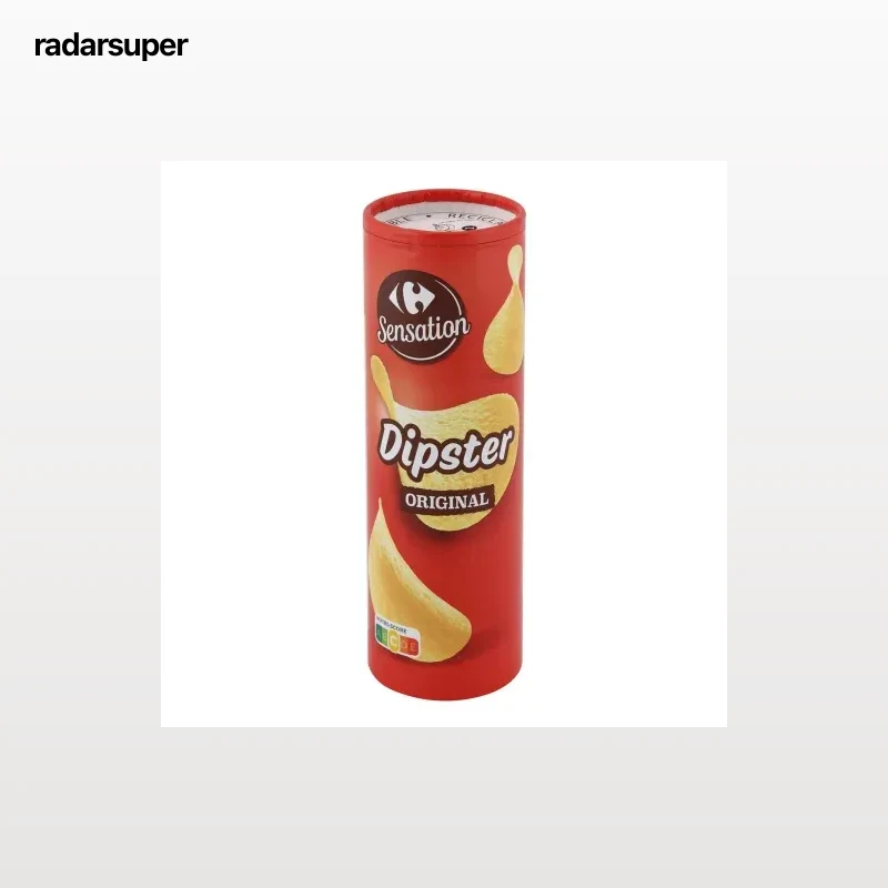 Aperitivo de patata sabor original Dipster Carrefour 175 g.