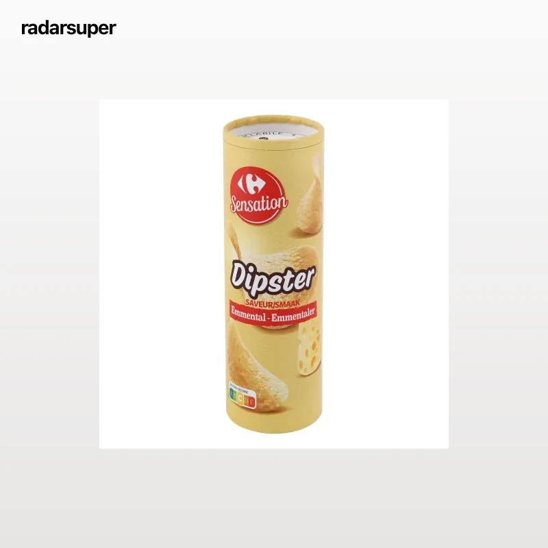 Aperitivo de patata sabor queso Dipster Carrefour 175 g.