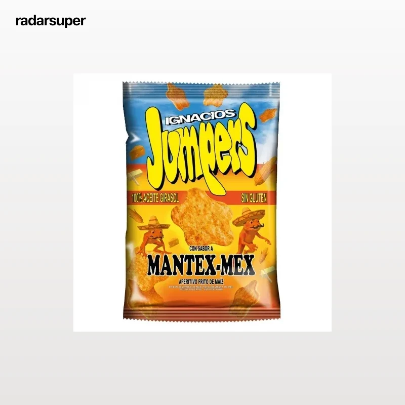 Aperitivo frito de maíz Mantex-Mex Jumpers sin gluten 120 g.