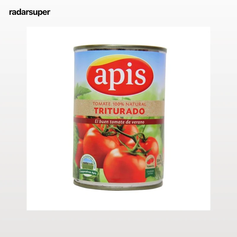APIS Tomate natural triturado lata de 400 g.