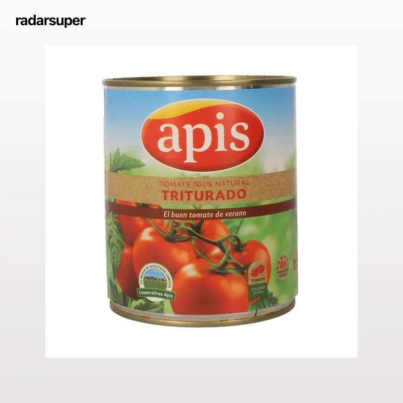 APIS Tomate triturado natural lata de 800 g.