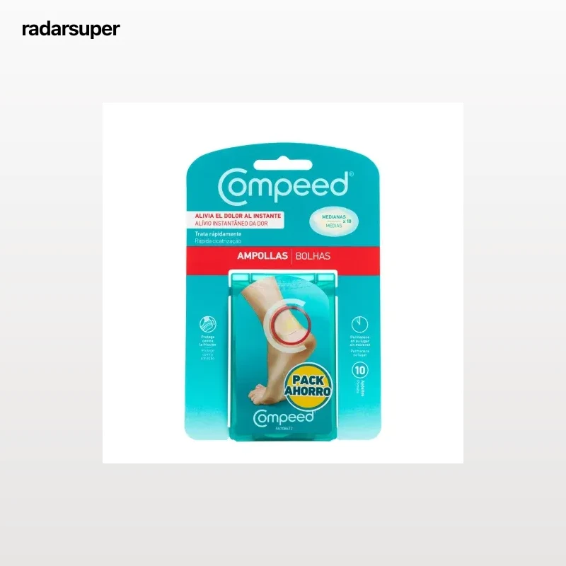 Apósitos ampollas medianas Compeed 10 ud.