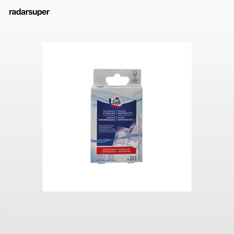Apósitos impermeables Carrefour Soft 20 ud.