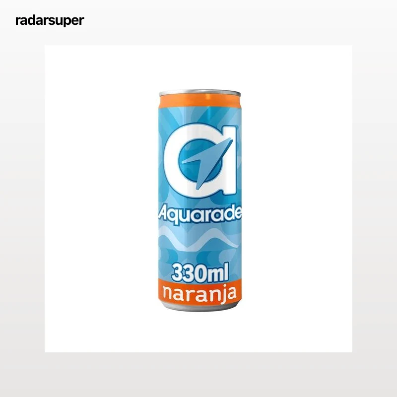 AQUARADE Bebida isotónica de naranja lata de 33 cl.