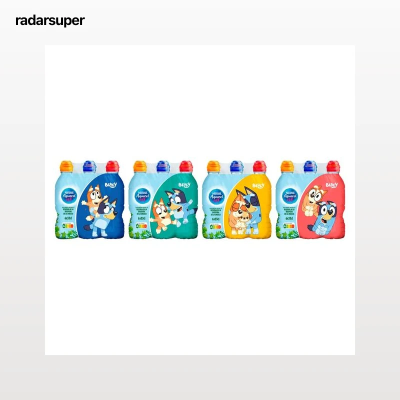AQUAREL Agua mineral botella de 3300 ml pack de 6 uds.