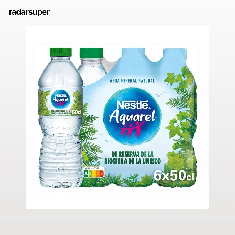 AQUAREL Agua mineral Sport pack de 6 uds. de botellas de 50 cl.
