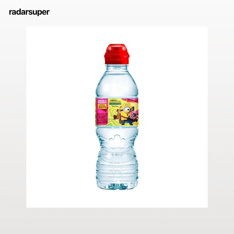 AQUAREL Agua mineral con tapón sport botella de 330 ml