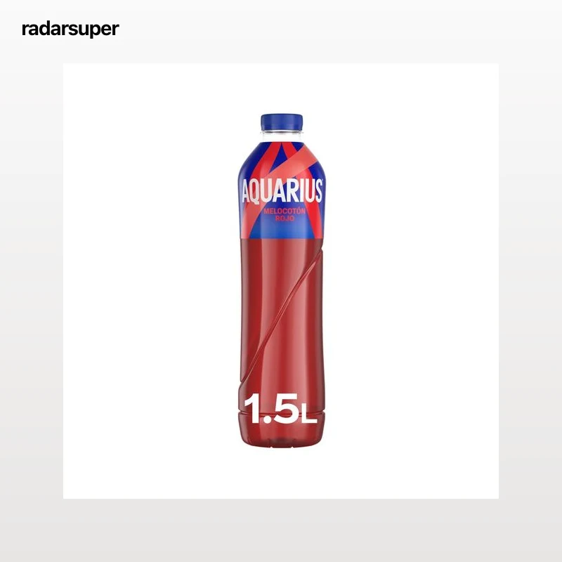 AQUARIUS Bebida deportiva melocotón rojo botella 1,5 l.