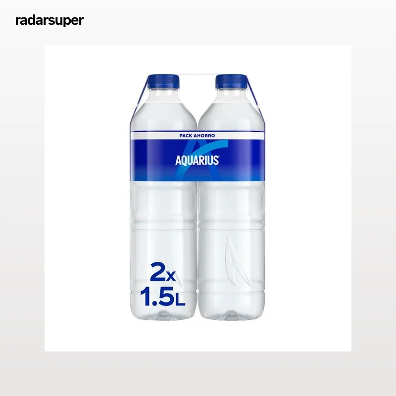 AQUARIUS Bebida isotónica con sabor a limón pack de 2 botellas x 1,5 l.