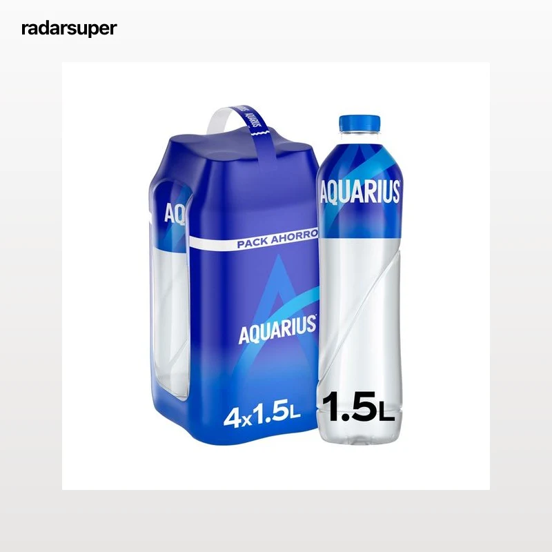 AQUARIUS Bebida isotónica con sabor a limón pack de botella 4 unds x 1.5L