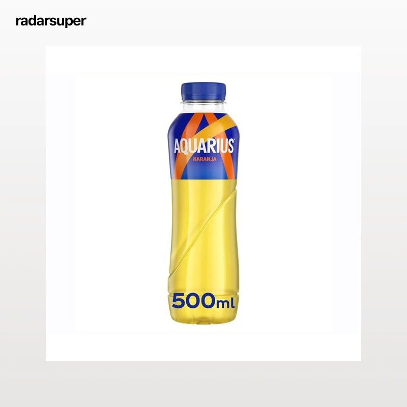 AQUARIUS Bebida isotónica con sabor a naranja botella de 500 ml.