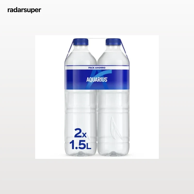 Aquarius bebida isotónica sabor limón pack de 2 botellas de 1,5 l.