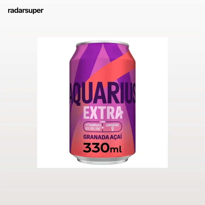 Aquarius extra granada Açai lata 33 cl.