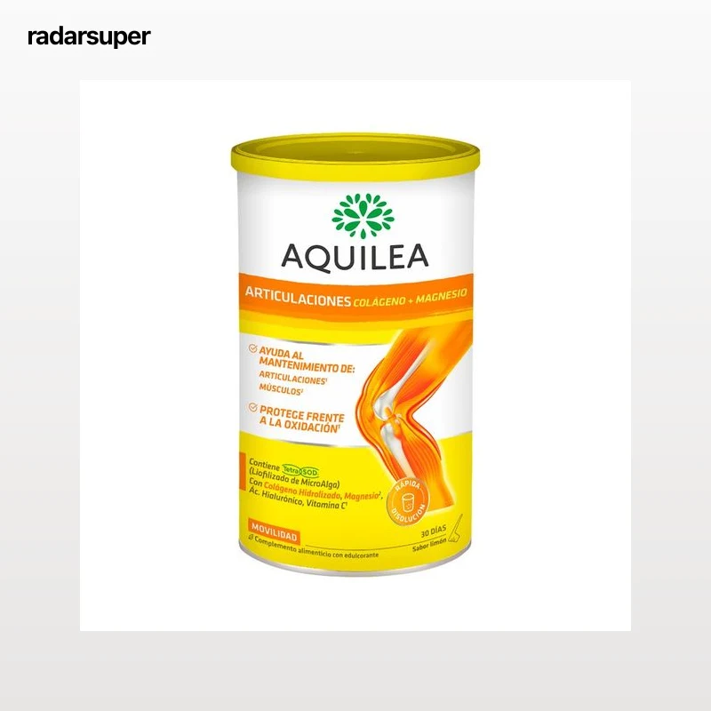 AQUILEA Articulaciones Complemento alimenticio en polvo a base de colágeno y magnesio con sabor a limón 375 g.