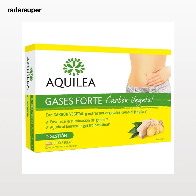 AQUILEA Complemento alimenticio que favorece la eliminación de gases AQUILEA Gases forte 60 uds.