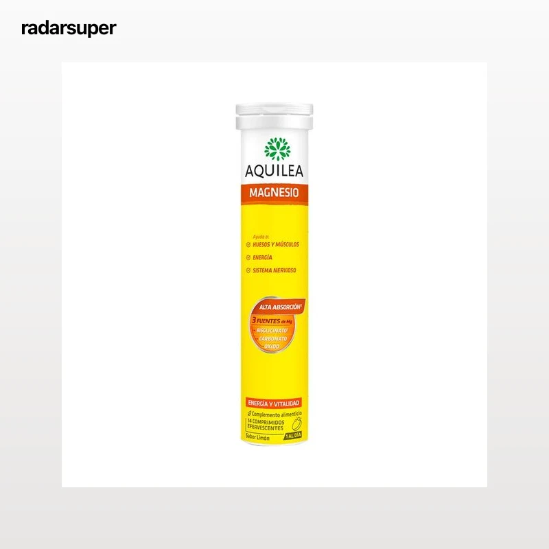 AQUILEA Energia y vitalidad Complemento alimenticio a base de magnesio efervescente con sabor a limón 14 uds.