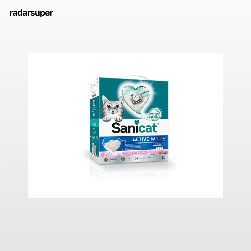 AREIA PARA GATO SANICAT WHITE LOTUS FLOWER 6LT