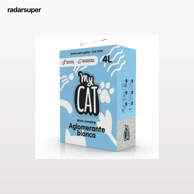 Arena Aglomerante de Bentonita Blanca MyCAT 4L