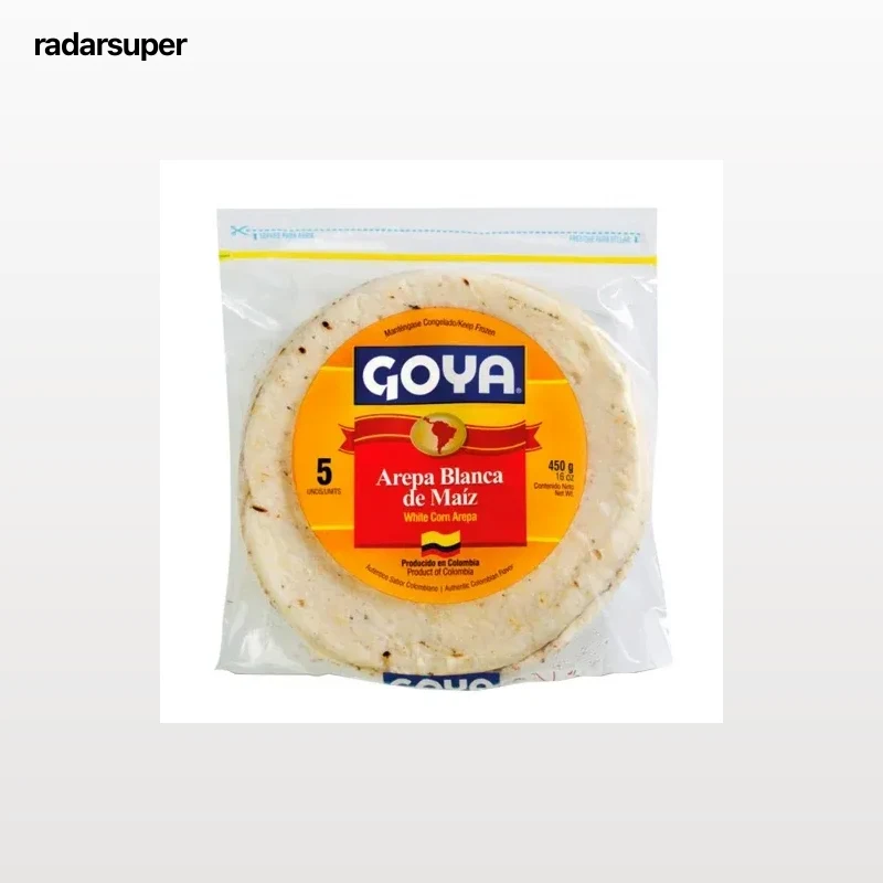 Arepa de maíz blanco Goya 450 g.