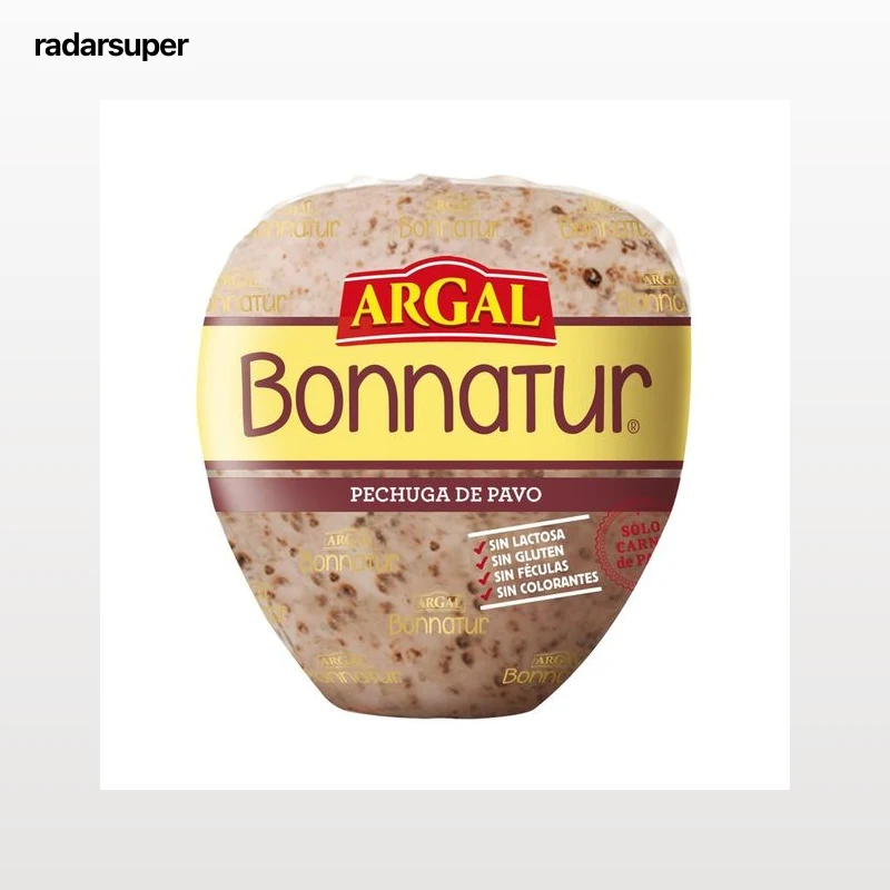 ARGAL Bonnatur Pechuga de pavo entera, cortada en lonchas - Loncha fina 1 mm