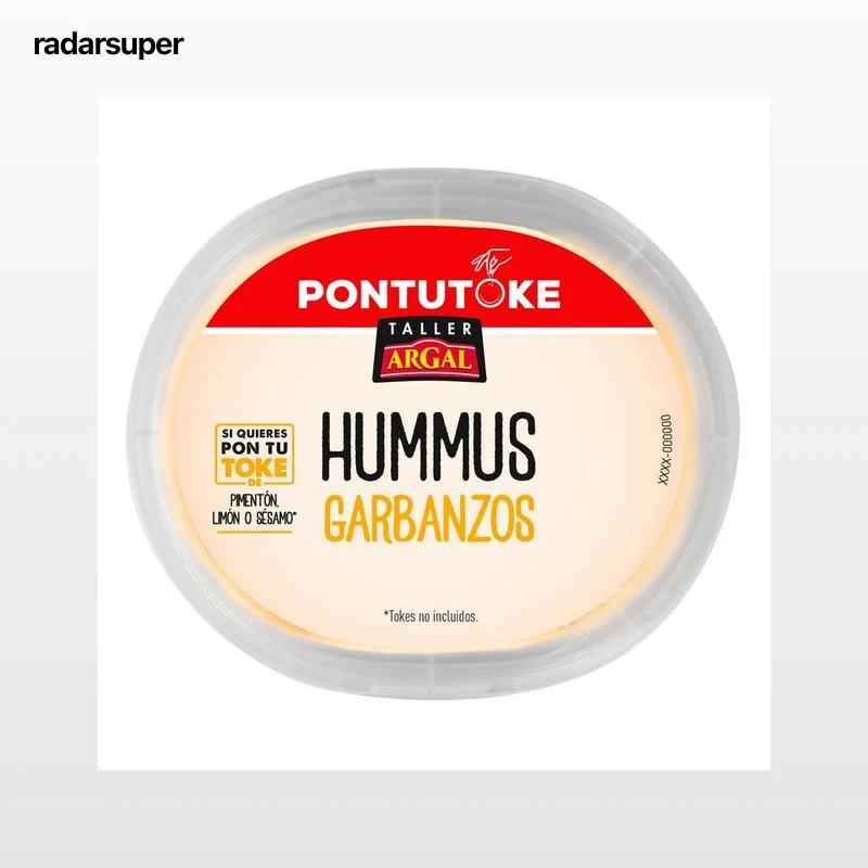 ARGAL Pontutoke Hummus de garbanzos, listo para tomar 220 g.