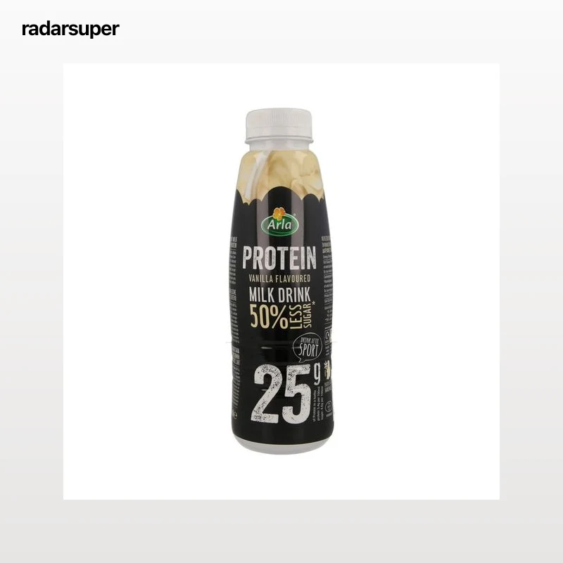 ARLA Batido de vainilla bajo en azúcar y con alto contenido en proteínas 470 ml.