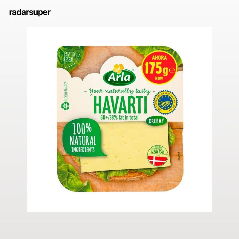 ARLA Queso en lonchas havarti 175 g.