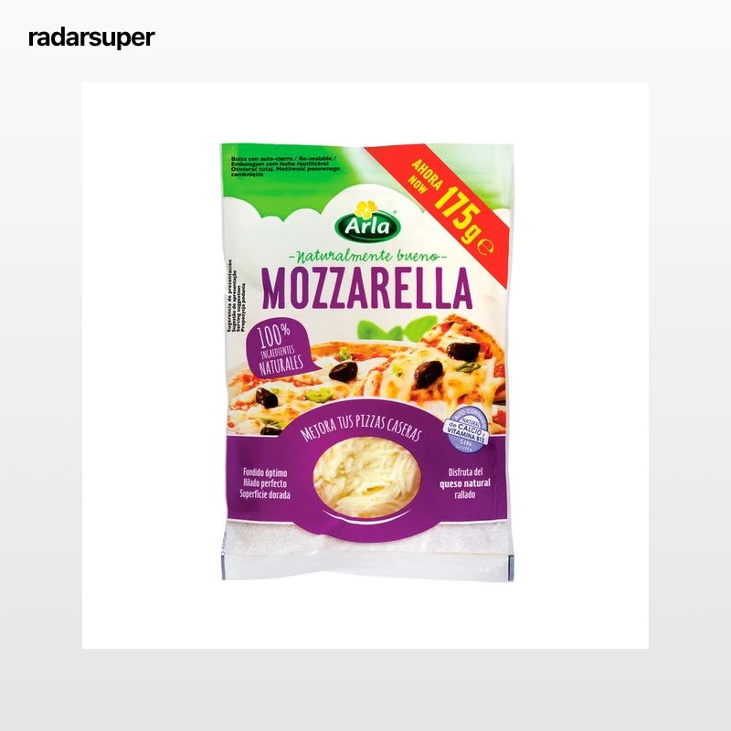 ARLA queso rallado mozzarella 175g.