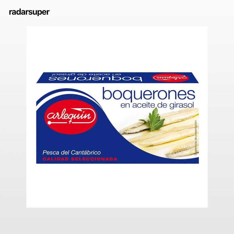 ARLEQUIN Boquerones en aceite de girasol 26 g.