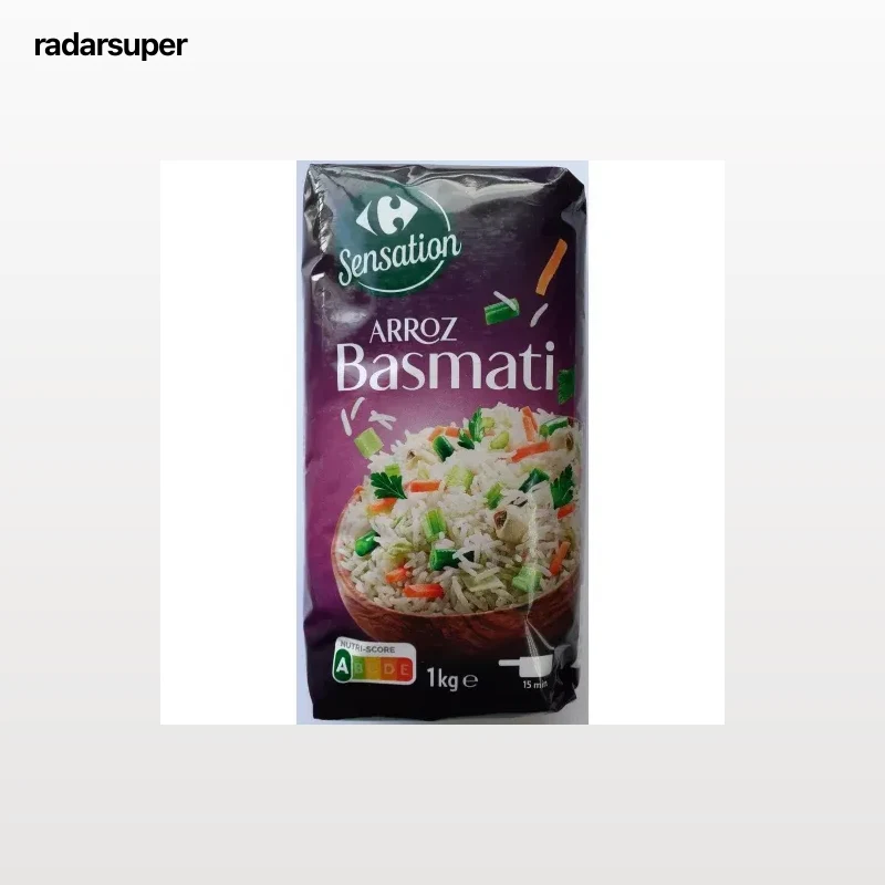 Arroz basmati Sensation Carrefour 1 kg.