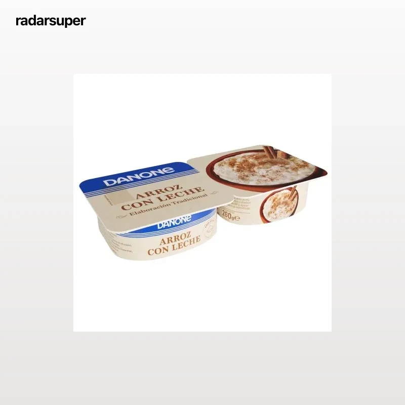 Arroz con leche Danone pack de 2 unidades de 130 g.