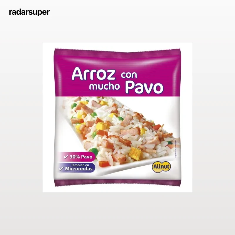 Arroz con mucho pavo Alinut 240 g.