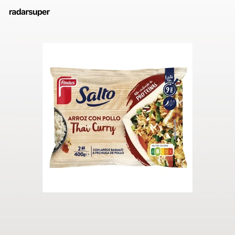 Arroz con pollo Thai Curry Findus 400 g.