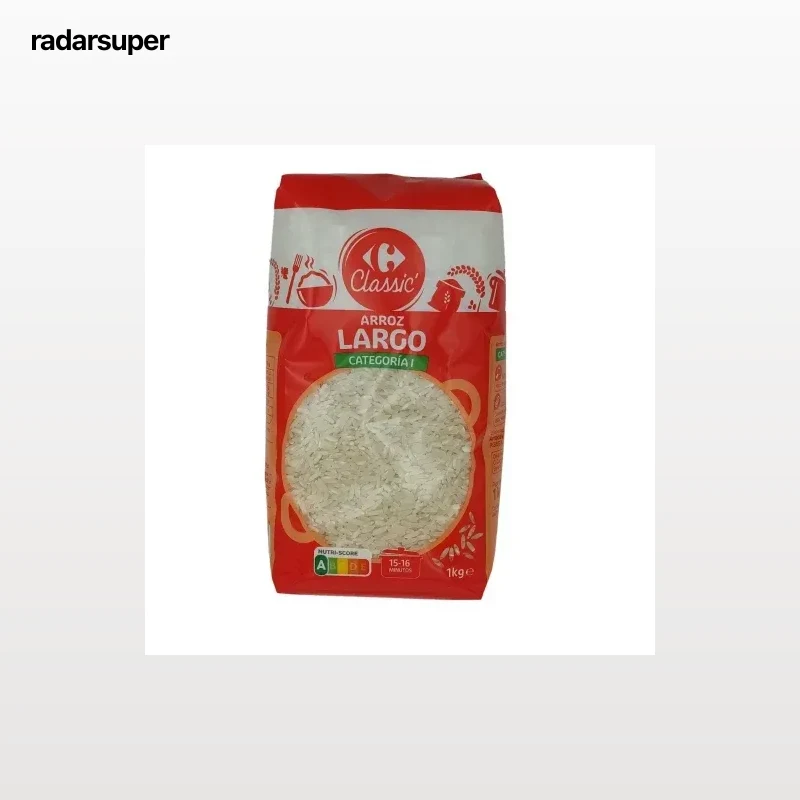 Arroz largo categoria 1 Carrefour Classic´ 1 kg.