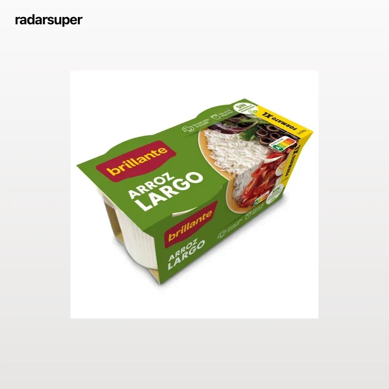Arroz largo para microondas Brillante pack de 2 unidades de 200 g.
