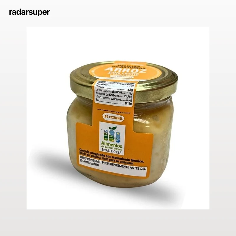 Arroz con Leche de vaca y cabra tarro Los Caserinos 200 g
