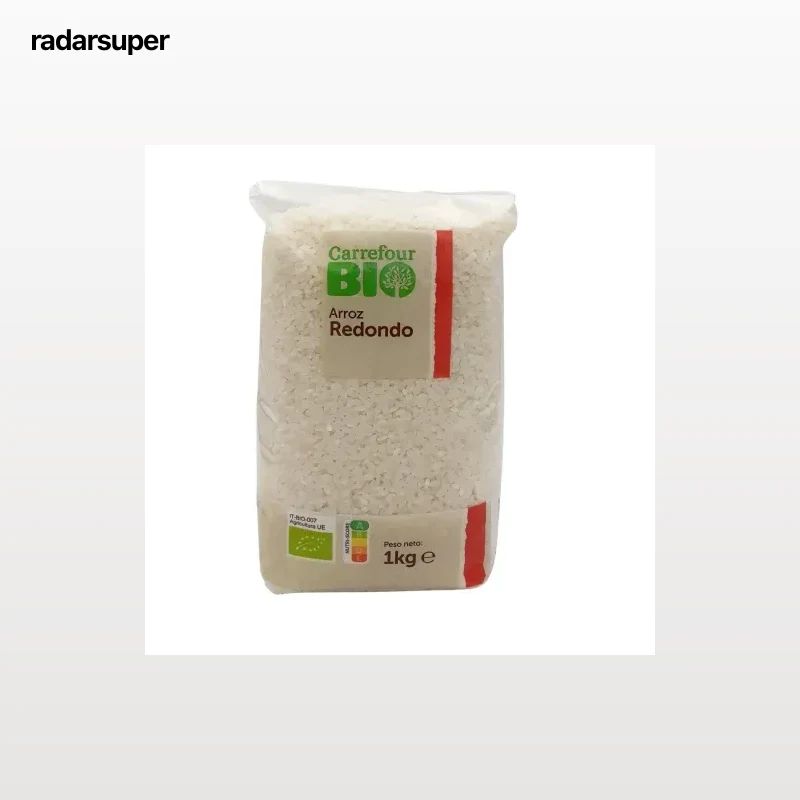 Arroz redondo ecológico Carrefour Bio 1 kg.