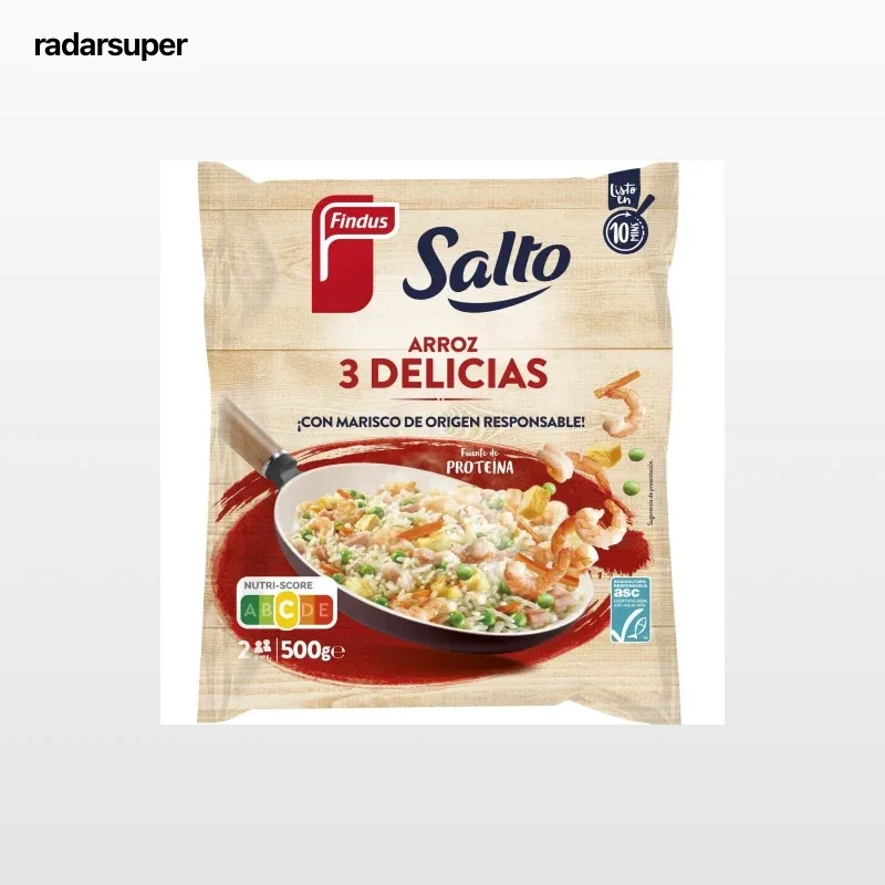 Arroz tres delicias tradicional Findus-Salto 500 g.