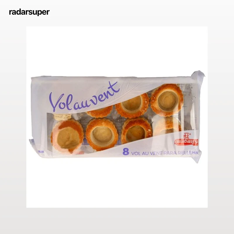 ARRUABARRENA Tartaletas para rellenar mediano Vol au vent 8 uds. 144 g.