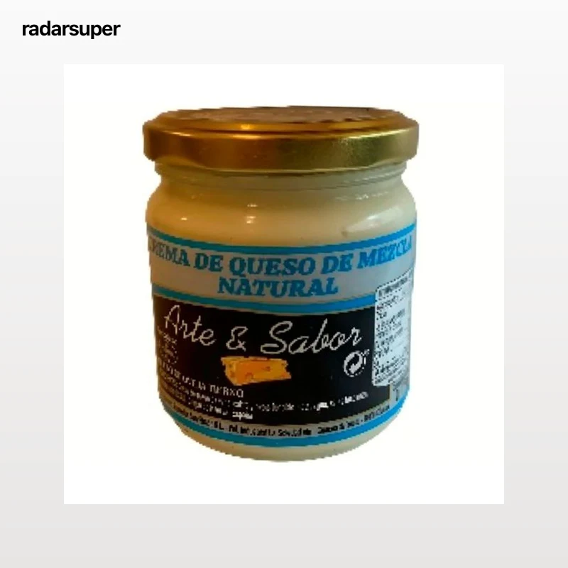 ARTE&SABOR Crema de queso mezcla natural 175 g.
