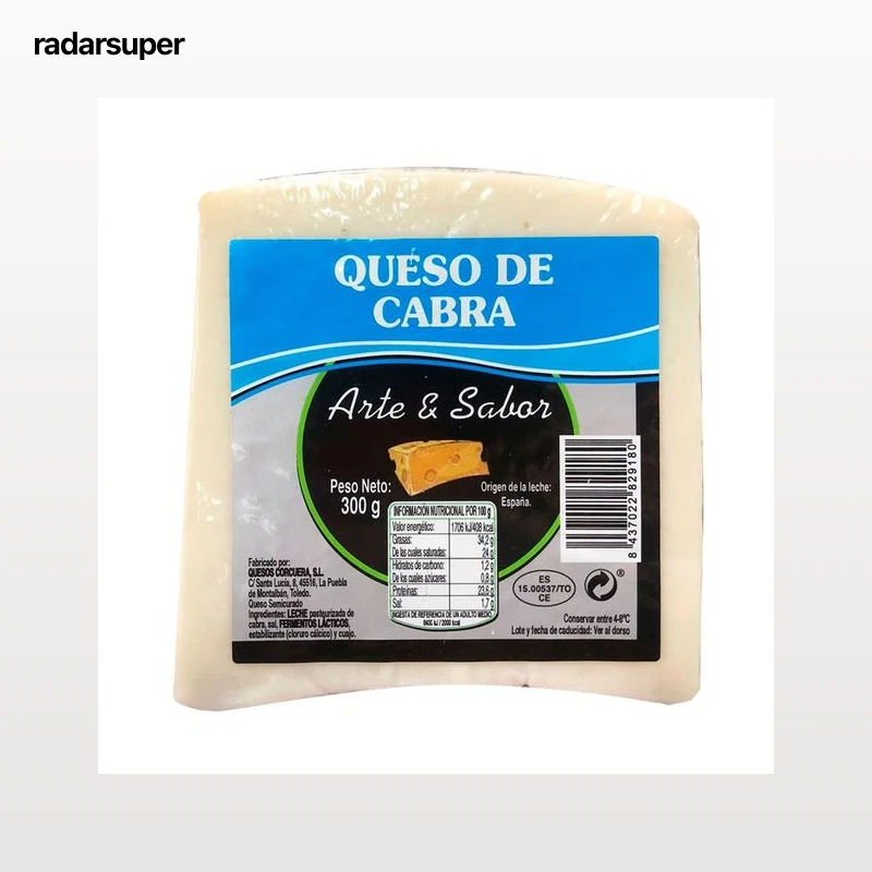 ARTE & SABOR Queso de cabra tierno cuña 300 g.