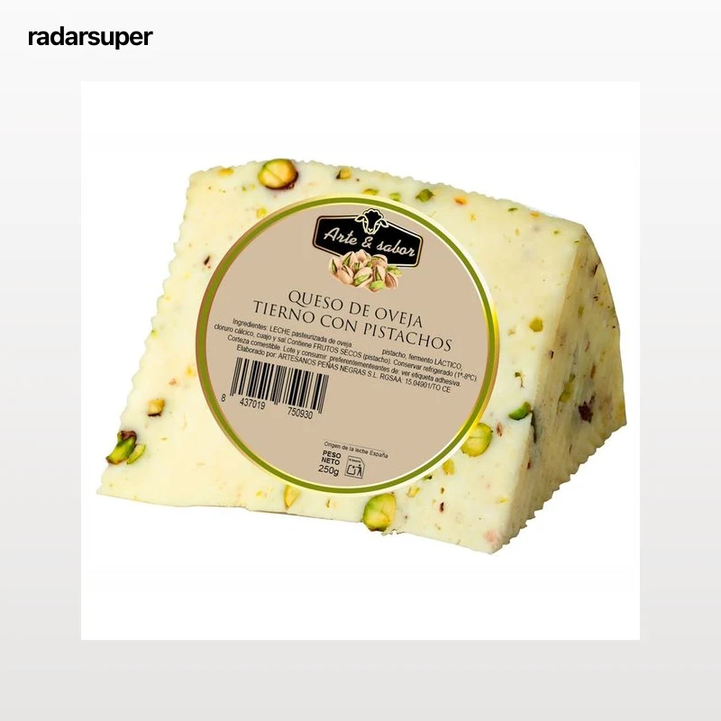 ARTE Y SABOR Queso de oveja y pistachos 250 gr